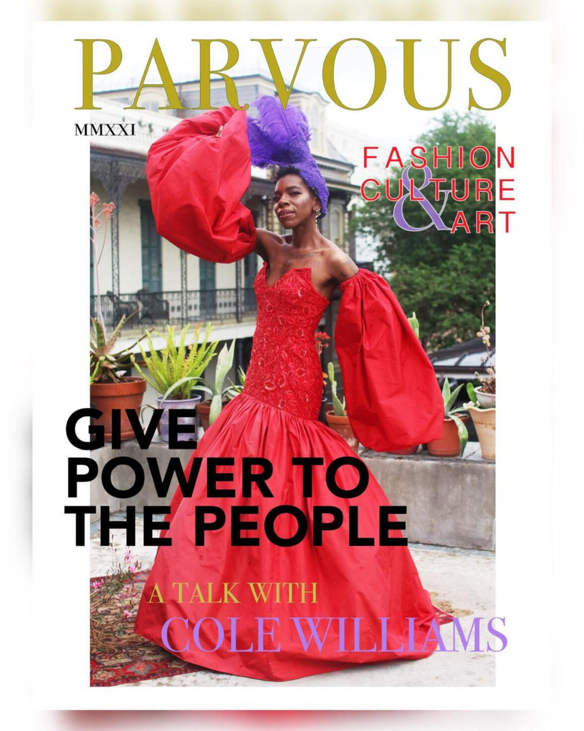 Cole Williams for Parvous Magazine Cover (2020)